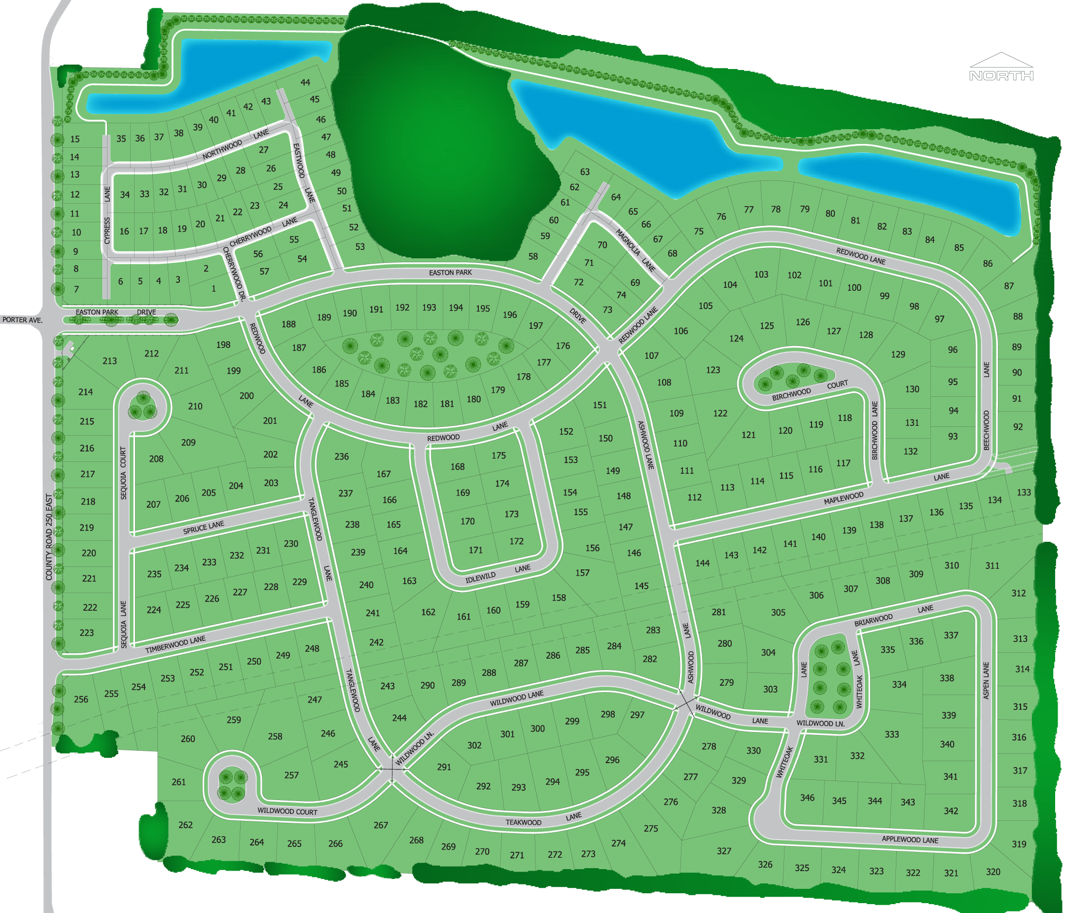 Easton Park map